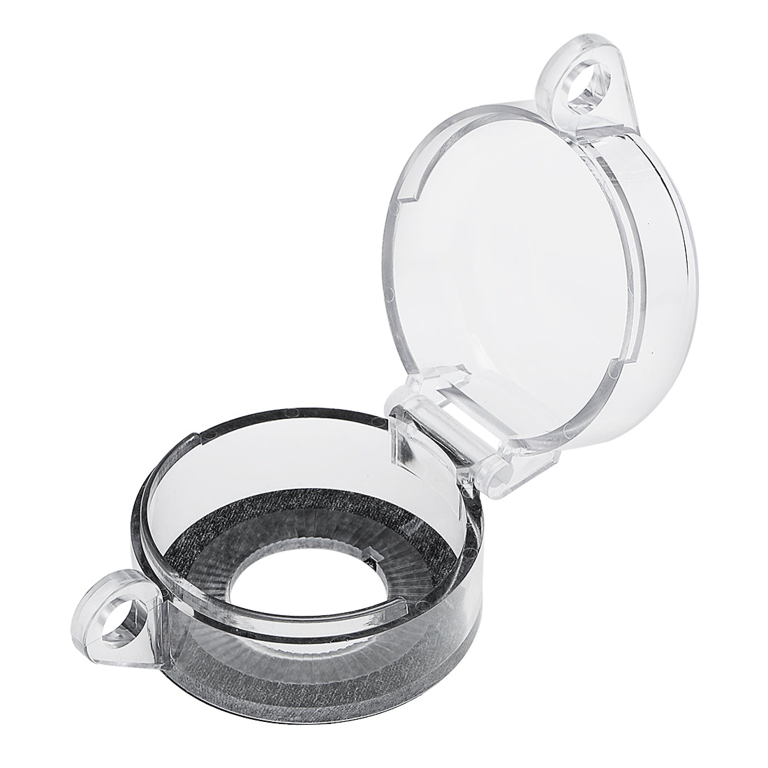 Uxcell 2pcs Black Clear Plastic Switch Cover Protector for 22mm ...