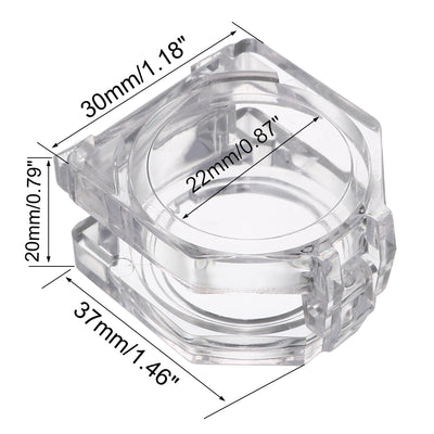 Harfington Uxcell 2pcs Clear Plastic Switch Cover Protector for 22mm Diameter Push Button Switch