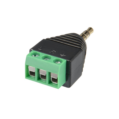 Harfington Uxcell 3.5mm (1/8inches) Stereo Audio Male to AV 3-Screw Terminal Female Connector Adapter