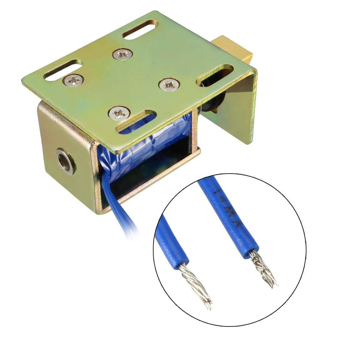 uxcell Uxcell JF-S1040DL DC 24V 1A 25N 10mm Pull Type Open FrameLinear Motion Solenoid Electromagnet