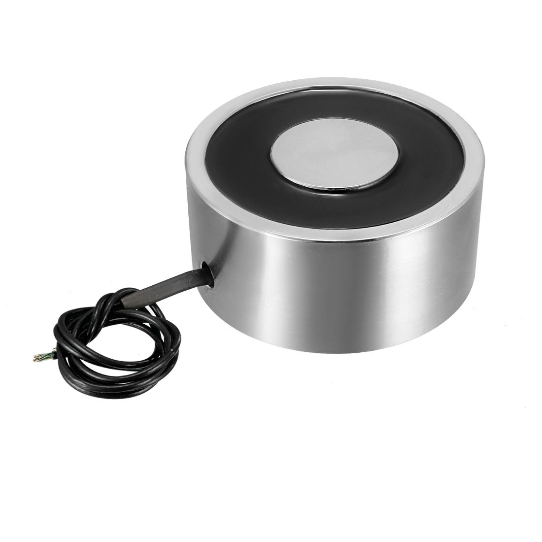 uxcell Uxcell 65mm x 30mm DC24V 80KG Sucked Disc Solenoid Electric Lift Holding Electromagnet