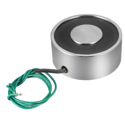 Harfington Uxcell 49mm x 21mm DC12V 40KG Sucked Disc Solenoid Electric Lift Holding Electromagnet