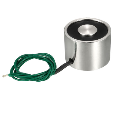 Harfington Uxcell 30mm x 22mm DC12V 10KG Sucked Disc Solenoid Electric Lift Holding Electromagnet