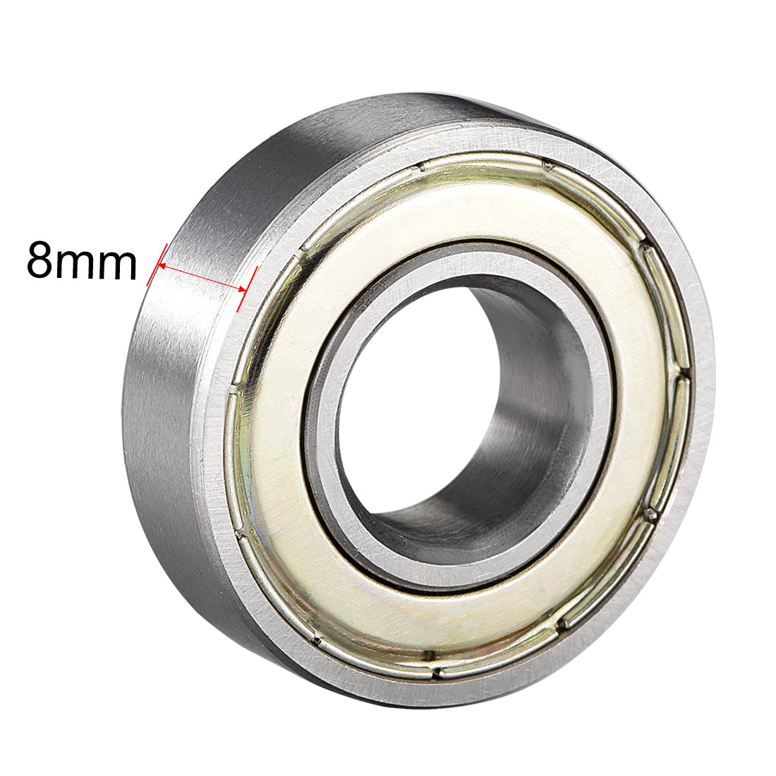 uxcell Uxcell Deep Groove Ball Bearings Metric Double Shielded High Carbon Steel Z1