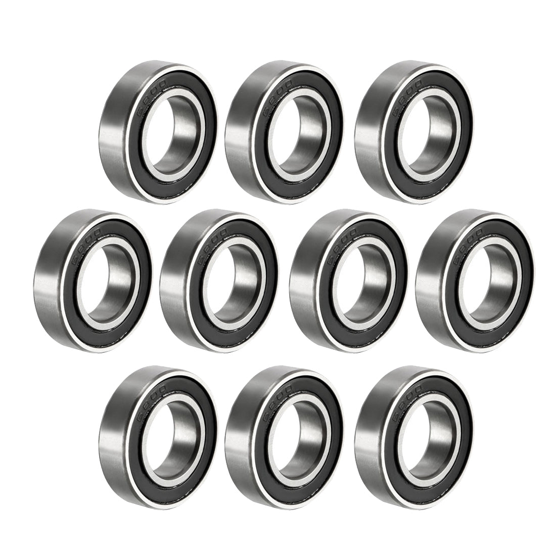 uxcell Uxcell Deep Groove Ball Bearings Metric Double Sealed Carbon Steel