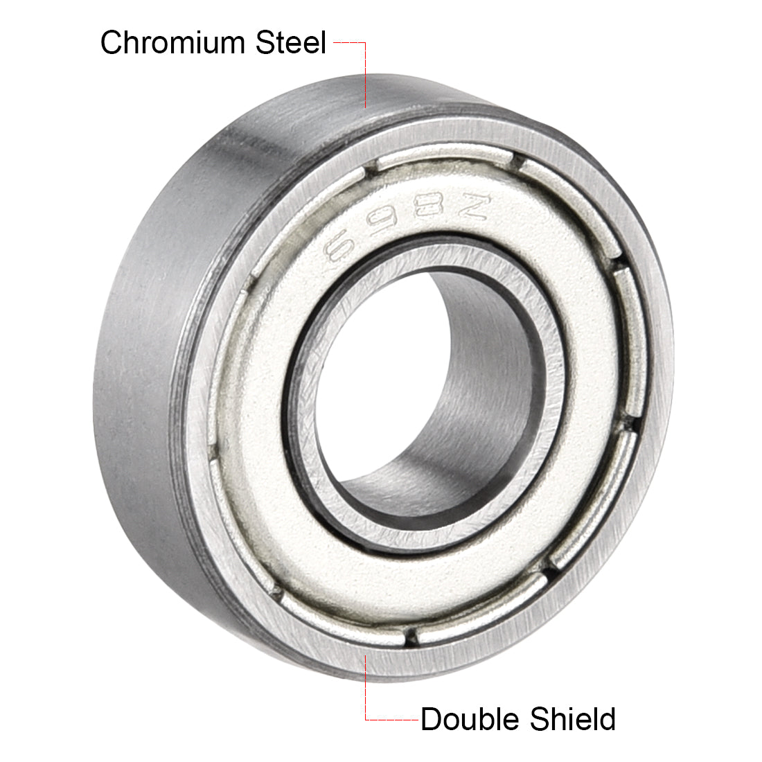 Harfington Deep Groove Ball Bearing Single Shield Chrome Steel