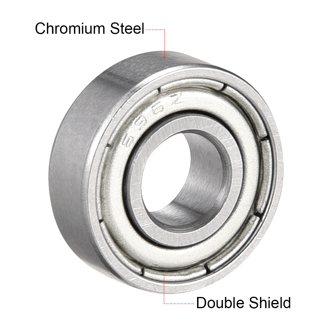 uxcell Uxcell Deep Groove Ball Bearings  Metric Double Shielded Chrome Steel P0 Z2