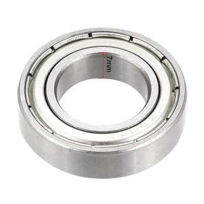 Harfington Uxcell Deep Groove Ball Bearings Inch Double Shielded Chrome Steel ABEC1 Z2 Level