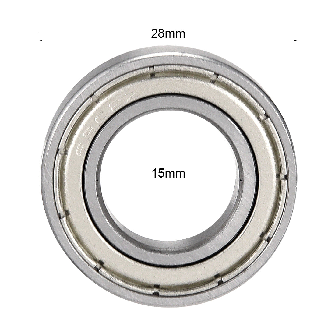 uxcell Uxcell Deep Groove Ball Bearings Inch Double Shielded Chrome Steel ABEC1 Z2 Level