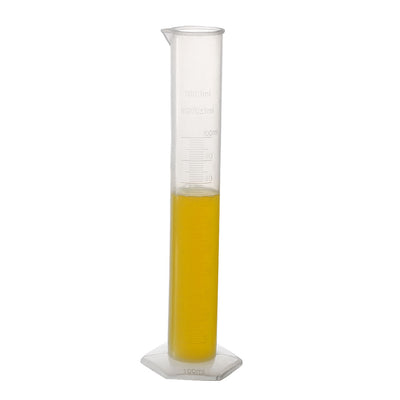 Harfington Uxcell Measuring Cylinder Graduated Cylinder, Clear White Plastic, 100ml