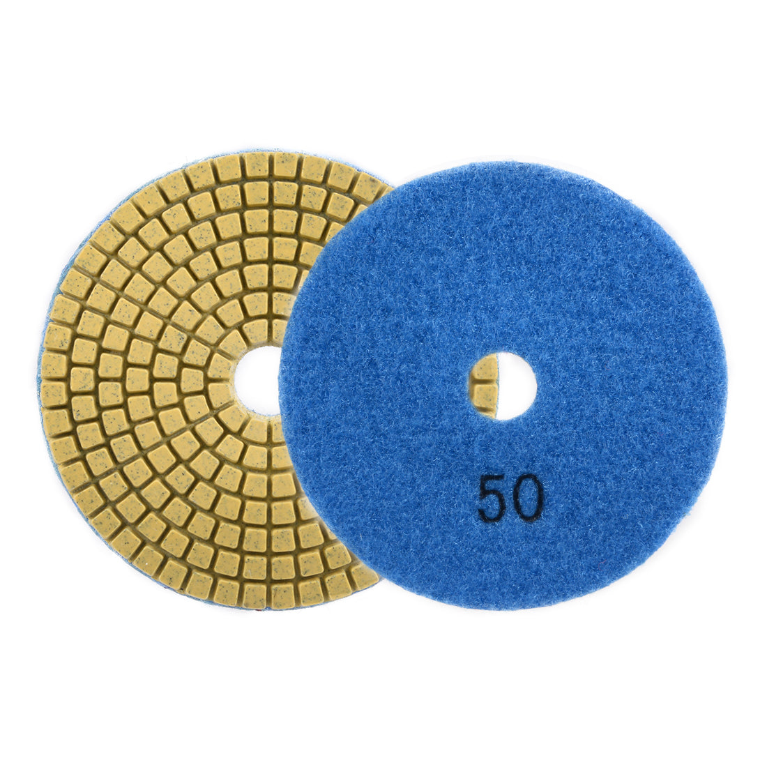 uxcell Uxcell Diamond Polishing Sanding Grinding Pads Discs 4 Inch Grit 50 2 Pcs for Granite Concrete Stone Marble