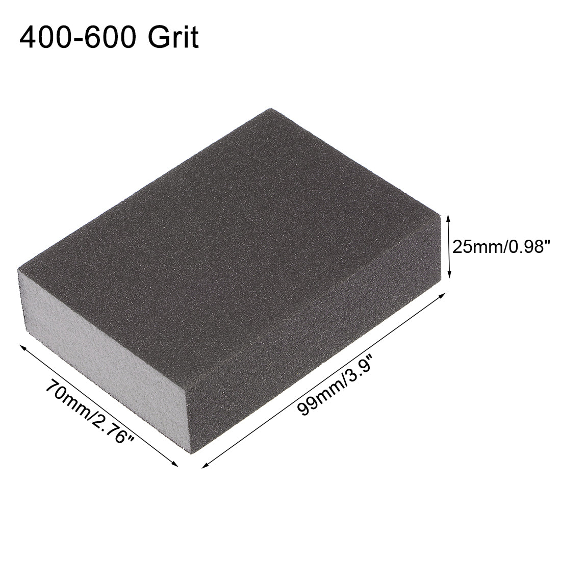 uxcell Uxcell Sanding Sponge Block, 200 Grit, 99mm x 70mm x 25mm