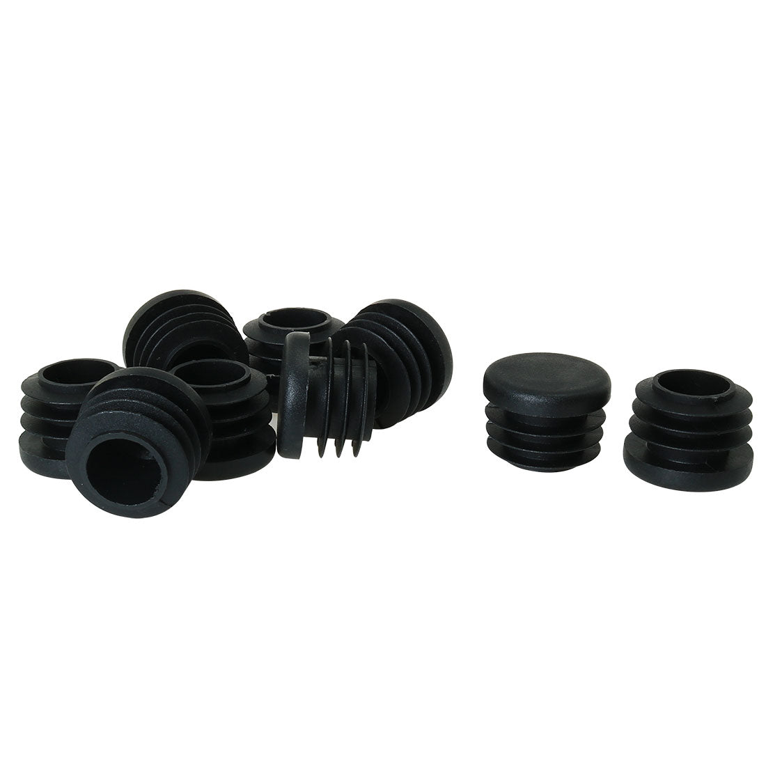 Uxcell Uxcell 50mm 2" OD Plastic Tube Inserts Pipe End Blank Caps 9pcs, 1.85"-1.93" Inner Dia, for Steel Legs Bung