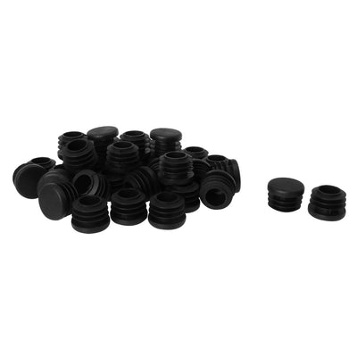 Harfington Uxcell 1 1/4 " 1.26" OD Plastic Round Tube Insert Glide End Cap Pad 36pcs 1.14"-1.22" Inner Dia for Office Furniture Table Anti Scratch