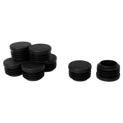 Harfington Uxcell Plastic Tube Insert Pipe Glide End Covers 8pcs Office Chair Table Leg Caps