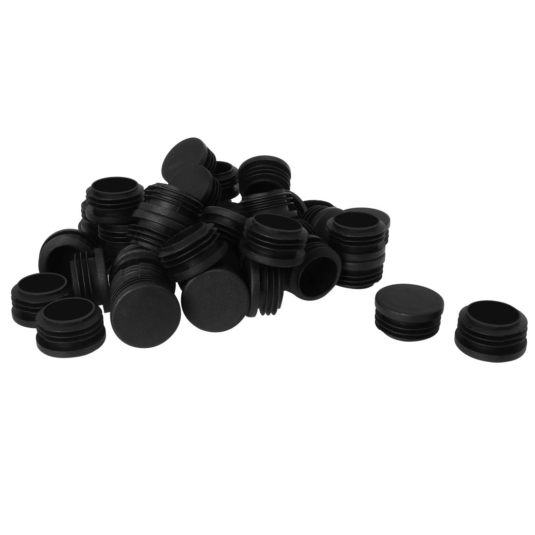 Uxcell Uxcell 1 1/4 " 1.26" OD Plastic Round Tube Insert Glide End Cap Pad 45pcs 1.14"-1.22" Inner Dia for Office Table Feet Reduce Noise