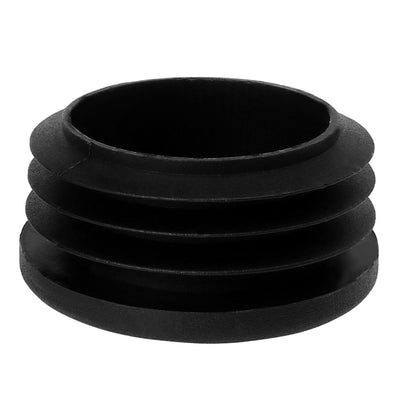 Harfington Uxcell 40mm 1.57" OD Plastic Tube Insert Pipe End Cover Cap, 1.46"-1.54" Inner Dia, for Furniture Metal Table Feet