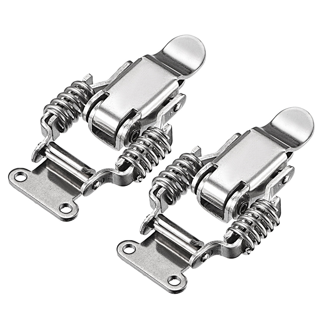 uxcell Uxcell 2pcs 201 Stainless Steel Spring Loaded Toggle Latch Catch Clamp 68mm