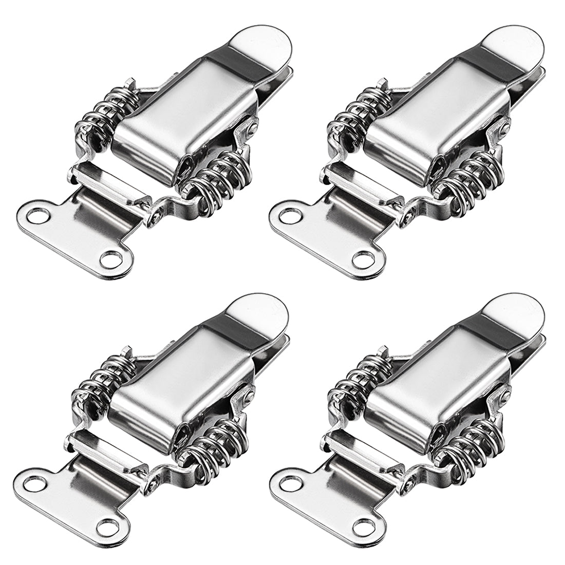 uxcell Uxcell 4pcs 304 Stainless Steel Spring Loaded Toggle Latch Catch Clamp 95mm