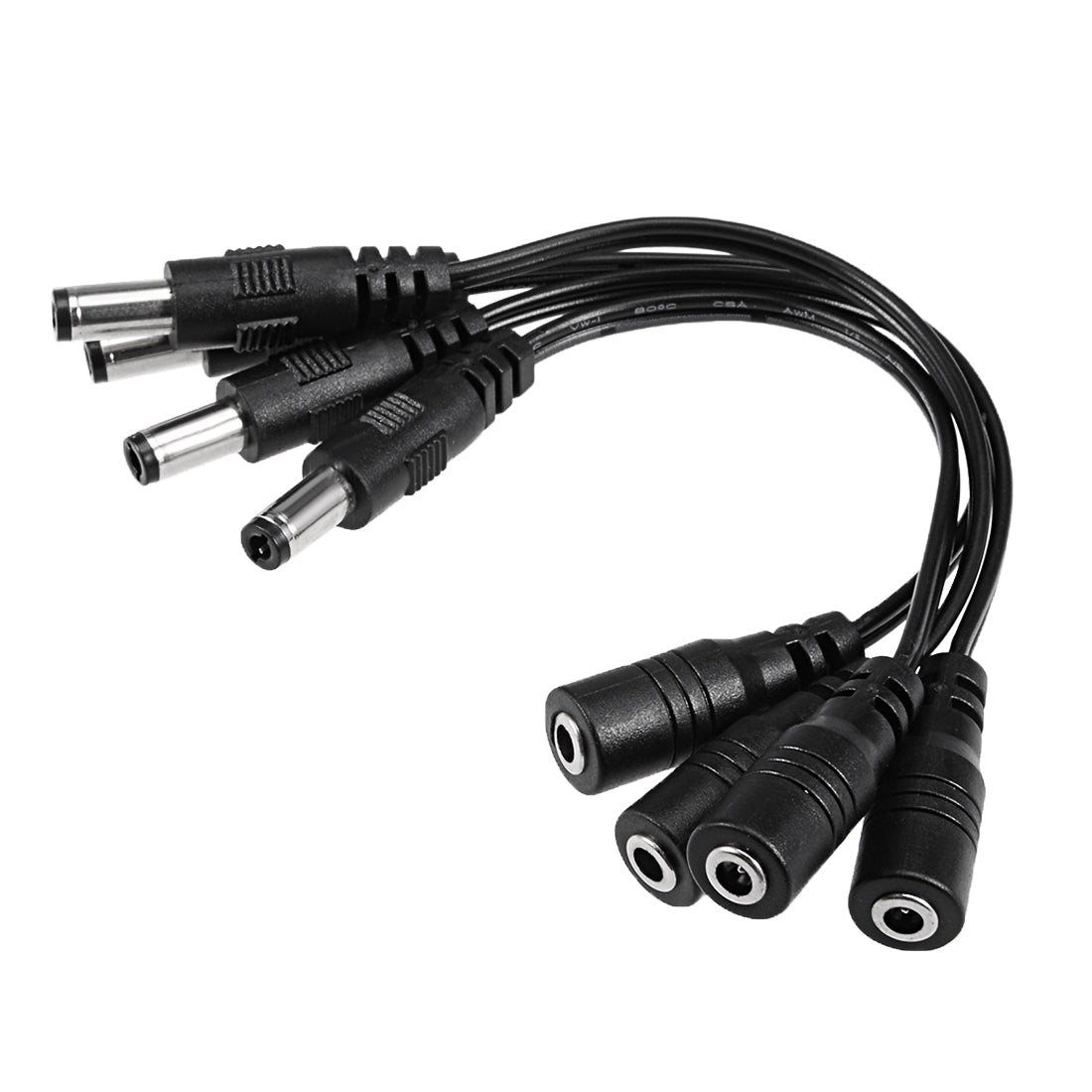 uxcell Uxcell 16cm 3.5x1.35mm Female to 5.5x2.5mm Male DC Power Extension Cable Connector for CCTV Security Camera 4pcs