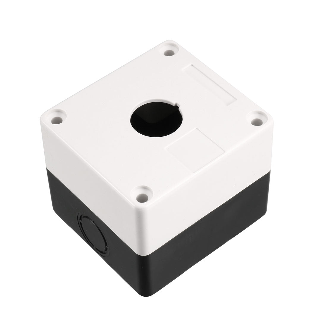 uxcell Uxcell Push Button Switch Control Station Box 22mm 1 Button Hole Waterproof IP65 White and Black