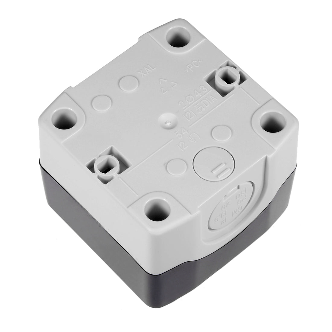 uxcell Uxcell Push Button Switch Control Station Box 22mm 1 Button Hole Waterproof 68 x 68 x 54mm