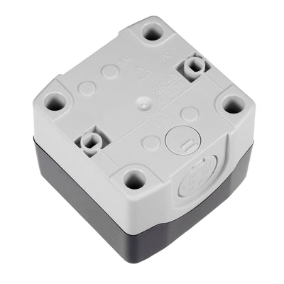 Harfington Uxcell Push Button Switch Control Station Box 22mm 1 Button Hole Waterproof 68 x 68 x 54mm
