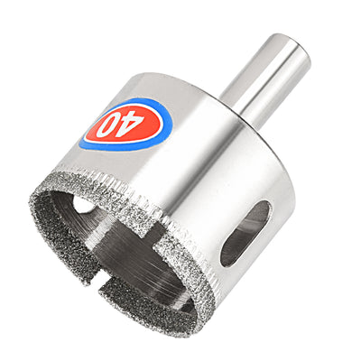 Uxcell Uxcell 30mm Diamond Drill Bit Hole Saw for Tile Glass Marble Granite Fiberglass Ceramic Tool Silver Tone