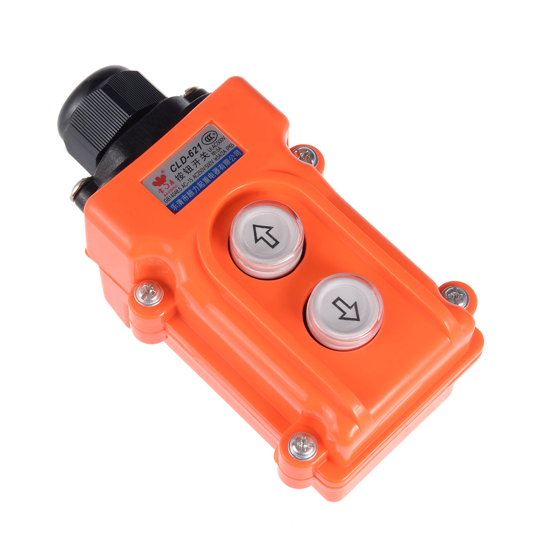 Uxcell Hoist Crane Pendant Control Station ABS Push Button Switch Up ...