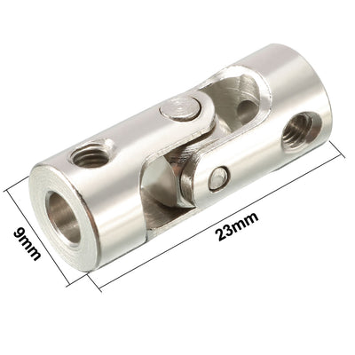 Harfington Uxcell 4mm to 4mm Inner Dia Rotatable Universal Steering Shaft U Joint Coupler L23XD9 2pcs