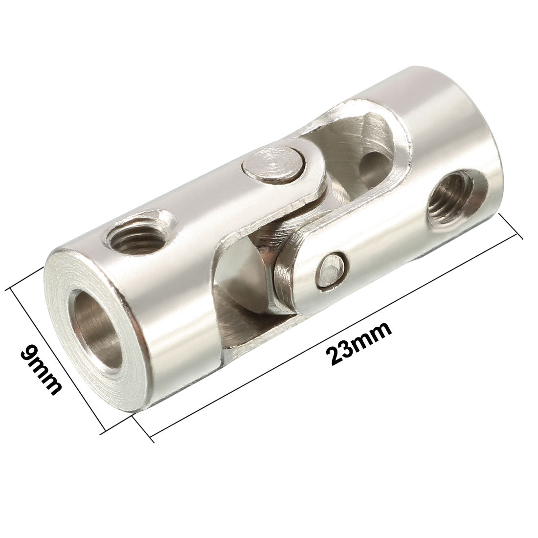 uxcell Uxcell 2pcs 3.175mm to 4mm Inner Dia Rotatable Universal Steering Shaft U Joint Coupler L23XD9