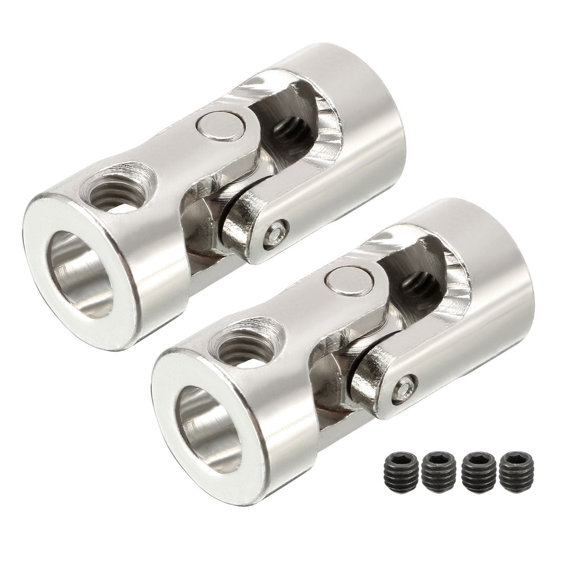uxcell Uxcell 2pcs 6mm to 6mm Inner Dia Rotatable Universal Steering Shaft U Joint Coupler L23XD11