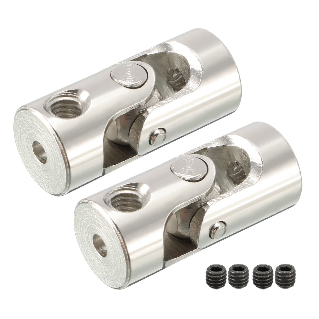 uxcell Uxcell 2PCS 2mm to 2mm Inner Dia Rotatable Universal Steering Shaft U Joint Coupler L18XD8