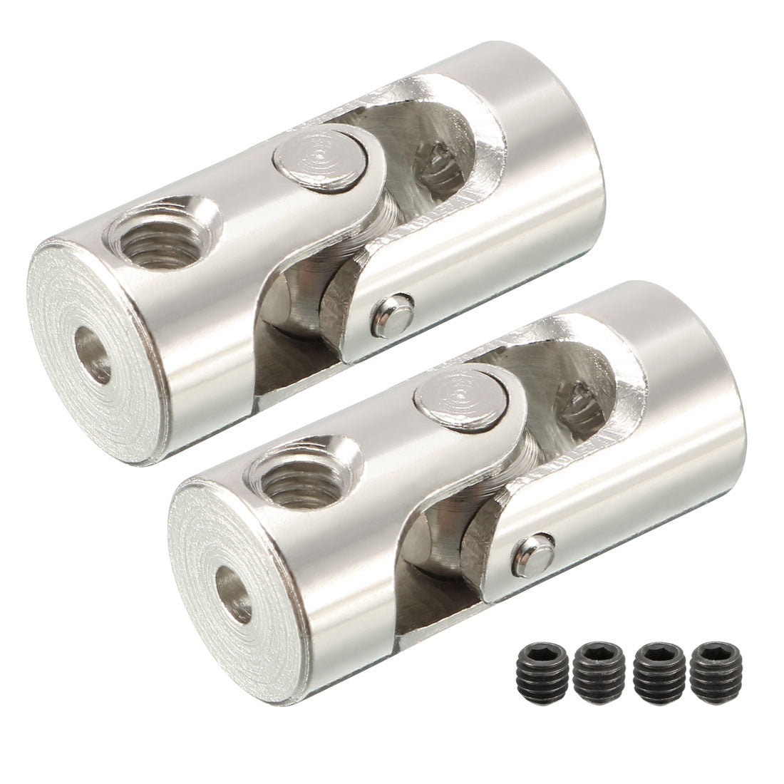 uxcell Uxcell 2pcs 2mm to 2.3mm Inner Dia Rotatable Universal Steering Shaft U Joint Coupler L18XD8