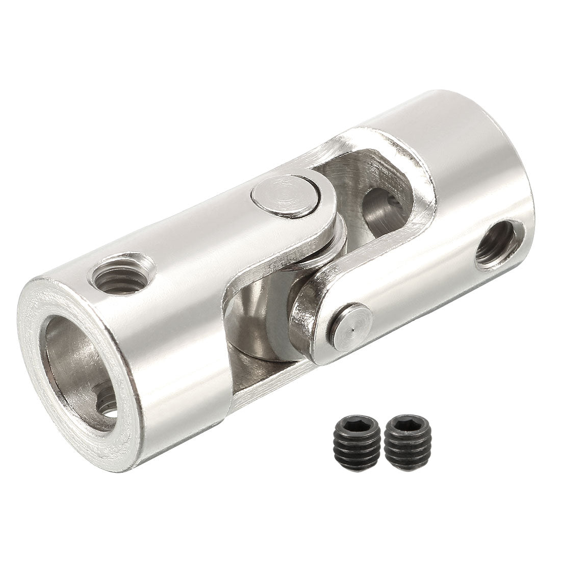 uxcell Uxcell 8mm to 8mm Inner Dia Rotatable Universal Steering Shaft U Joint Coupler L35XD14