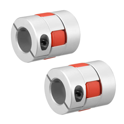 Harfington Uxcell 2pcs Shaft Coupling 15mm to 15mm Bore L35xD30 Flexible  Joint for Servo Stepped Motor
