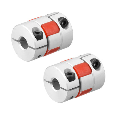 Harfington Uxcell 2pcs Shaft Coupling 6mm to 6mm Bore L25xD20 Flexible  Joint for Servo Stepped Motor