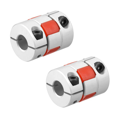 Harfington Uxcell 2pcs Shaft Coupling 8mm to 8mm Bore L25xD20 Flexible  Joint for Servo Stepped Motor