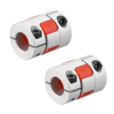 Harfington Uxcell 2pcs Shaft Coupling 10mm to 10mm Bore L25xD20 Flexible  Joint for Servo Stepped Motor