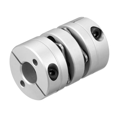 Harfington Uxcell 10mmx10mm Clamp Tight Motor Shaft 2 Diaphragm Coupling Coupler L35xD26