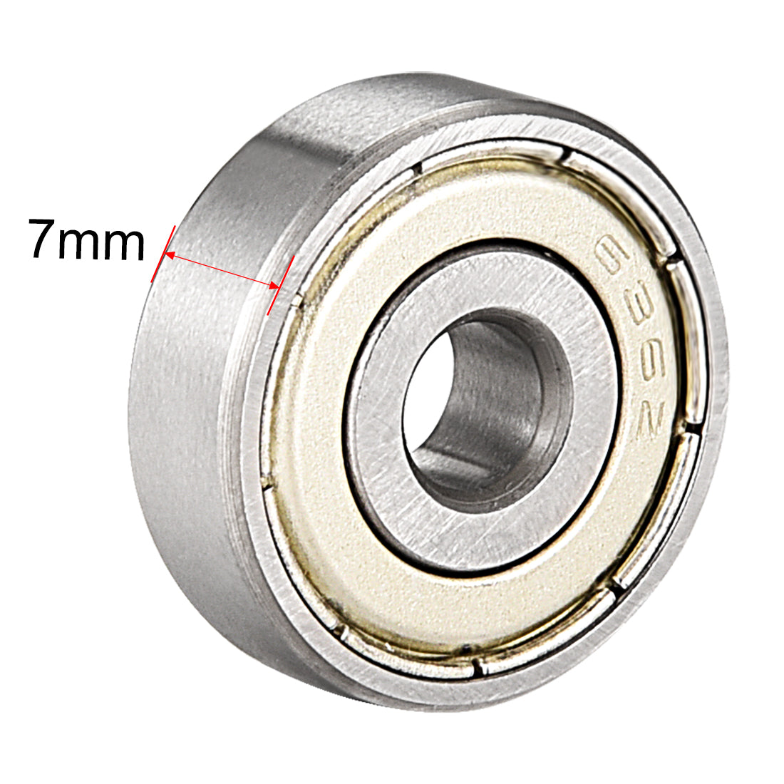 uxcell Uxcell Deep Groove Ball Bearing Metric Single Shield Chrome Steel Bearings ABEC1 Z2
