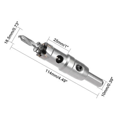 Harfington Uxcell Carbide Hole Saw Cutter Drill Bits for Stainless Steel Alloy Metal, 50mm