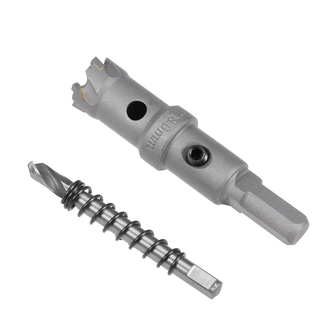 Uxcell Uxcell Carbide Hole Saw Cutter Drill Bits for Stainless Steel Alloy Metal, 22.5mm
