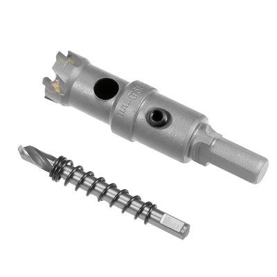 Harfington Uxcell Carbide Hole Saw Cutter Drill Bits for Stainless Steel Alloy Metal, 22.5mm