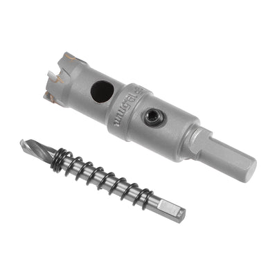 Harfington Uxcell Carbide Hole Saw Cutter Drill Bits for Stainless Steel Alloy Metal, 24mm
