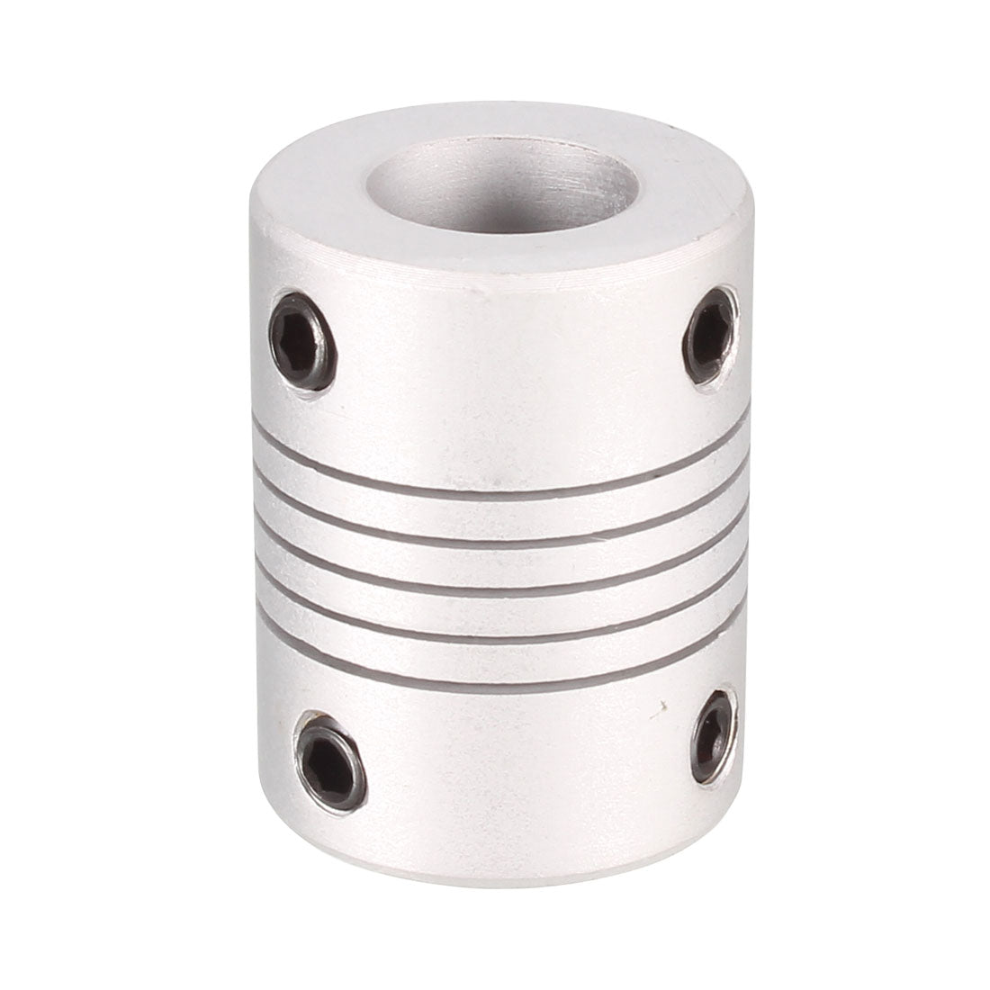 uxcell Uxcell 6mm to 10mm Aluminium Alloy Shaft Coupling Flexible Coupler Motor Connector Joint L25xD18 Silver