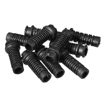 Harfington Uxcell 10pcs 7.5-8.0mm PVC Strain Relief Cord Boot Protector Power Tool Hose Black