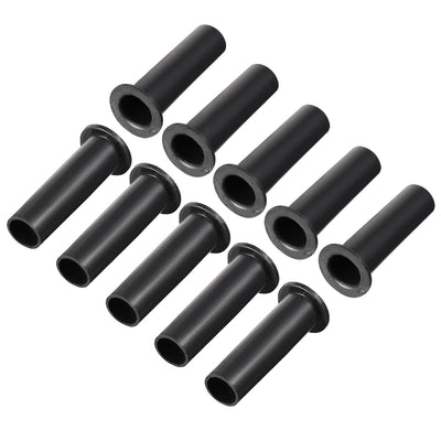 Harfington Uxcell 10 Pcs PVC Strain Relief Cord Boot Protector Cable Sleeve Hose 54mm Long Black