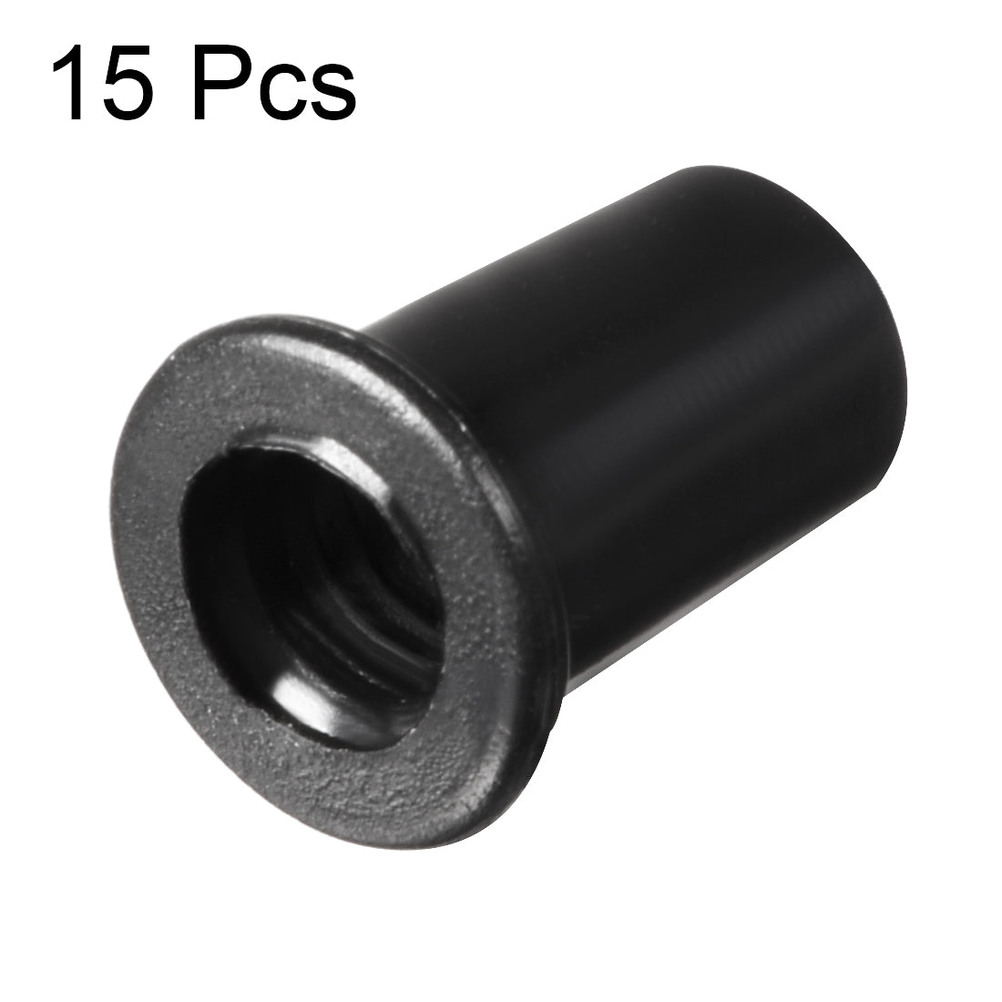 uxcell Uxcell 15Pcs 7mm Inner Dia PVC Strain Cord Boot Protector Cable Sleeve Hose Black