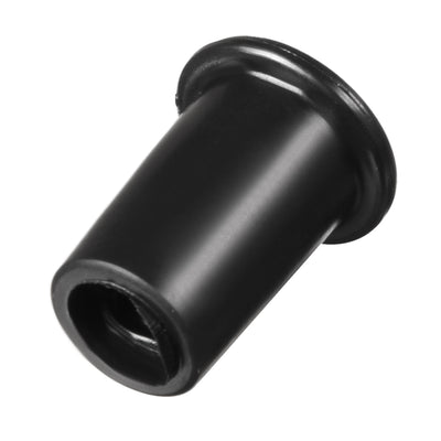 Harfington Uxcell 15Pcs 7mm Inner Dia PVC Strain Cord Boot Protector Cable Sleeve Hose Black